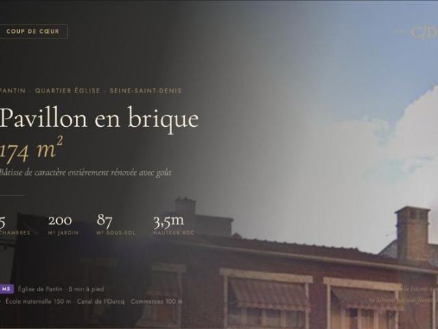 Pavillon en brique 174 m² rénové — jardin 200 m²