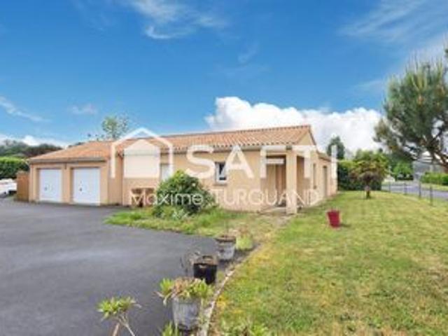 Pavillon plain pied, 2007, 3 chambres, 1100m² de terrain + double garage