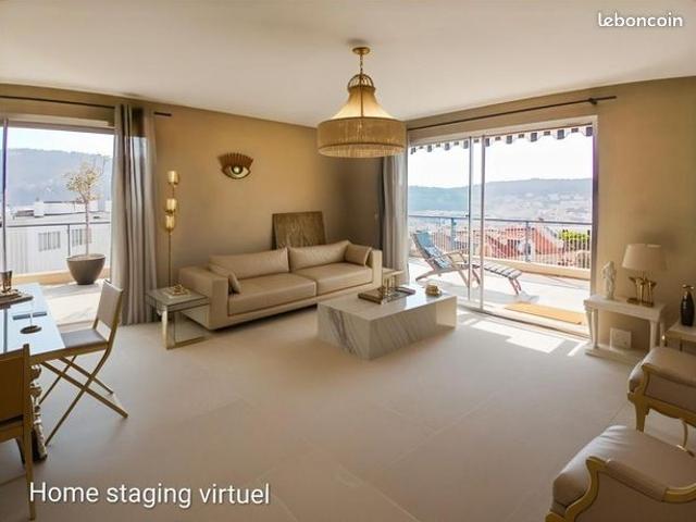 Penthouse 3 pièces 82 m²