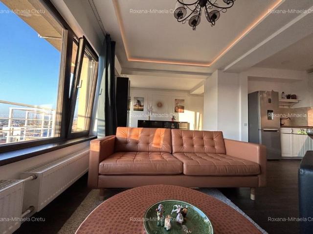 Penthouse 80 mp in Pipera — vedere panoramica si balcon de 36 mp jur imprejur
