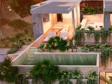 Penthouse con rooftop y alberca privada, cuarto de servicio, en pre construccion