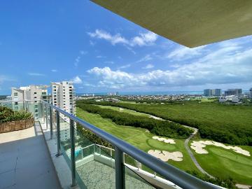 penthouse amueblado en renta en isola puerto cancún