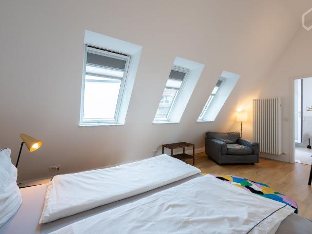 Penthouse Garden view in Moabit Berlin, Berlin Amsterdam Apartments for Rent