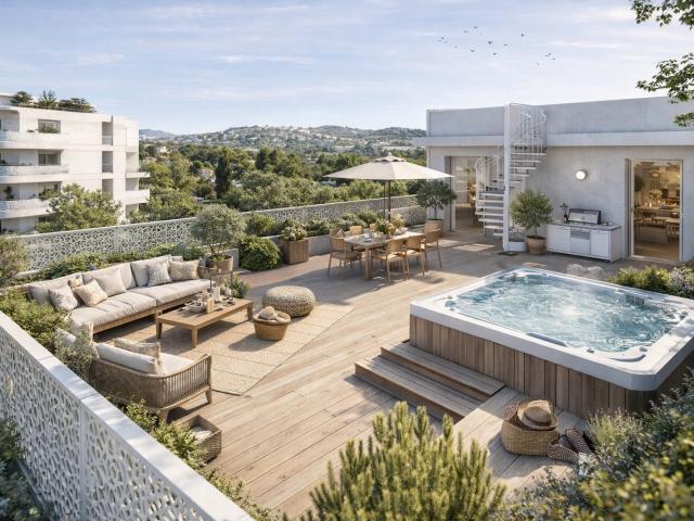 PENTHOUSE D’EXCEPTION AVEC TOIT TERRASSE XXL & JACUZZI – MARSEILLE 12e 3 pièces, 67 m²