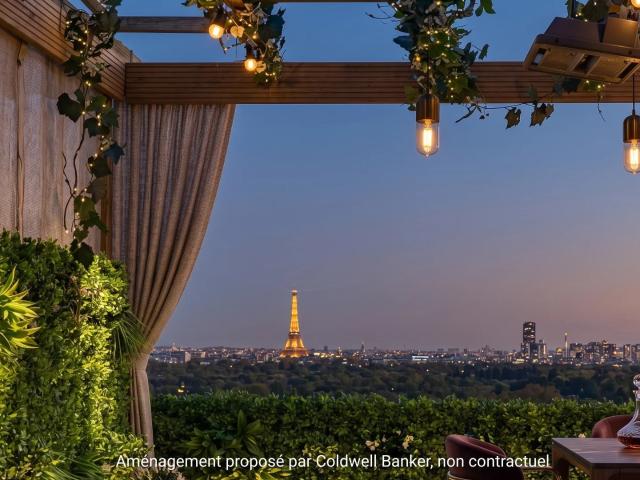 Penthouse d’exception Suresnes Vue panoramique