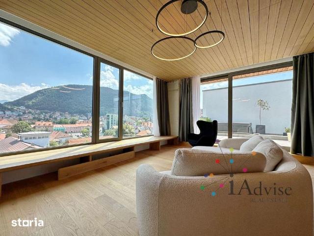 Penthouse de închiriat – Centru Brașov, vedere directă spre Tâmpa