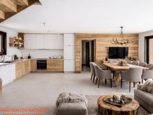 Penthouse duplex de 4 chambres doubles à 90 m des pistes de. m² Montaimont