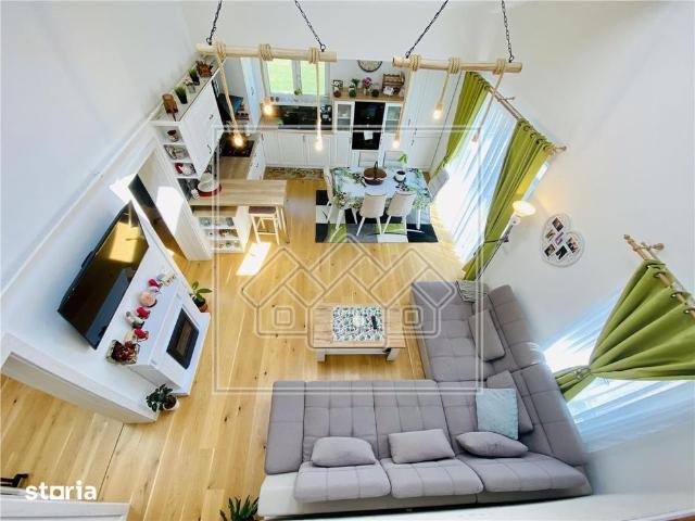 Penthouse mobilat si utilat modern cu terasa de 40 mp