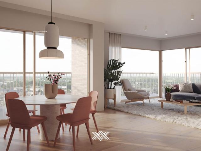 Penthouse met ruim terras en verbluffend zicht over de Leie