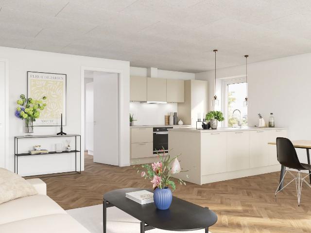 Penthouse med tagterrasse og elevator direkte op i lejligheden