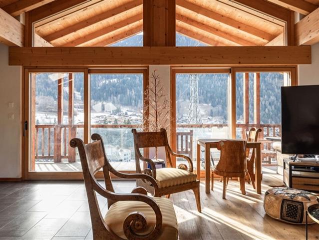 Penthouse mit 4 Schlafzimmern und 4 Bädern in Le Châble