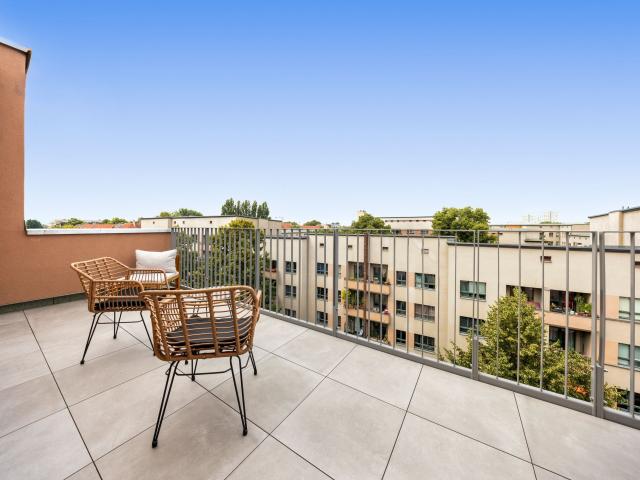 Penthouse Neubauwohnung mit Weitblick nahe Ostkreuz