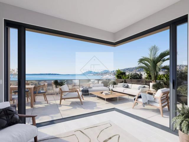 Penthouse neuf d’exception avec vue mer panoramique à Juan l. 117m² Antibes