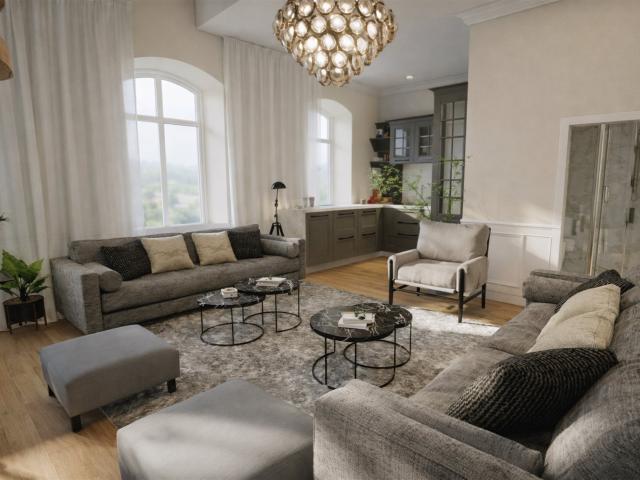 Penthouse Stunning de 3 chambres et 3 salles de bains avec v. 98m² Confolens
