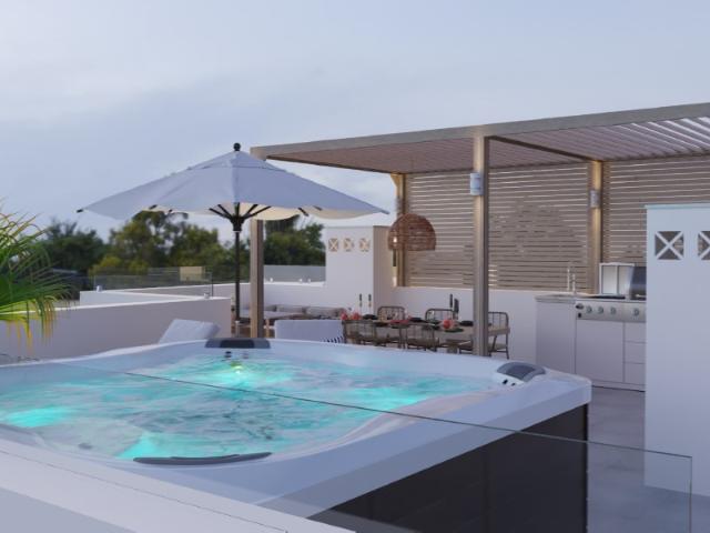 PENTHOUSE T4 T2+2, NOVO, a 300 m 2 minutos a pé Praia de Armação de Pêra!