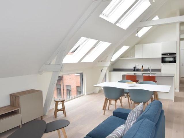 Penthouse te huur in Antwerpen voor € 1.250 met 1 slaapkamer