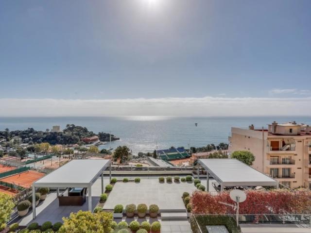 Penthouse vue mer Roquebrune cap Martin, en face du Monte Carlo Country Club