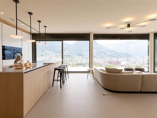 Penthouse zum Verkauf in Lugano 4,5 Zimmer mit Terrasse, Garten und Aussicht