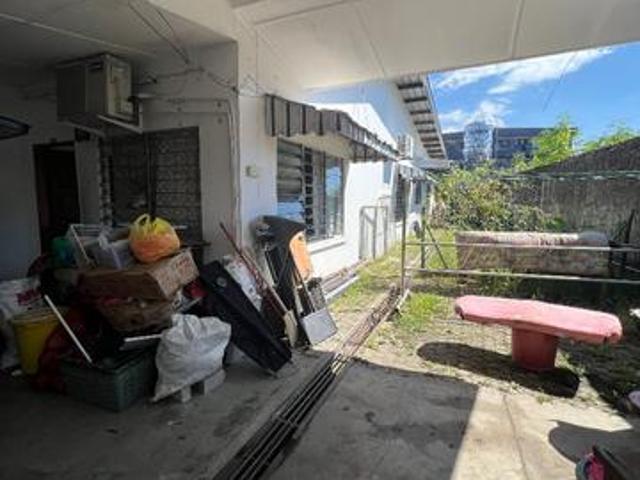 Penampang Single storey Corner lot Lintas Penampang