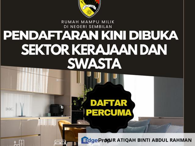PENDAFTARAN RUMAH MAMPU MILIK NEGERI SEMBILAN KINI DIBUKA 2025/2026