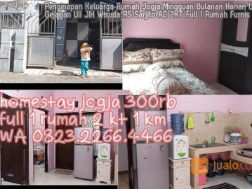 Penginapan Keluarga Rumah Jogja Mingguan Bulanan Harian UPN Gejayan UII JIH Wisuda RS Sarjito AC 2KT