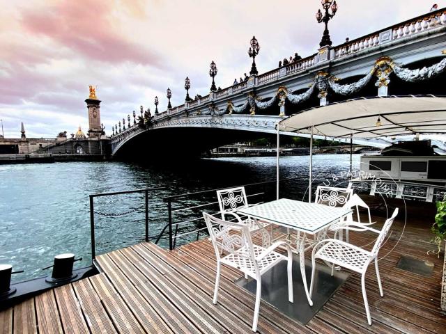 Péniche avec vue dégagée sur la Seine 45 m2 Paris 45m² Paris 8ème
