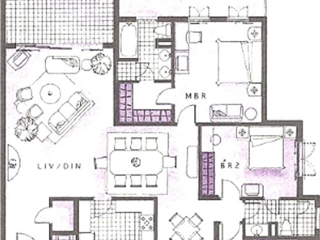 Pebble Bay Condominium For Rent, $8,777, 3 Bed 3 Bath 1,894 sqft $4.63 psf