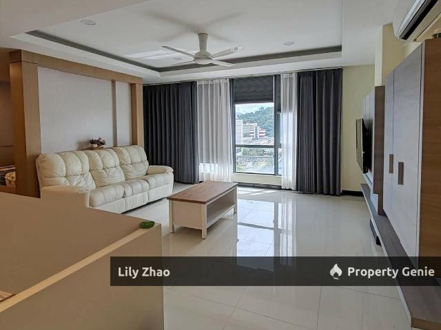 Pelagos Designer Studio Suites for Rent @Waterfront, KK City Renovated & Fully Furnished with City View