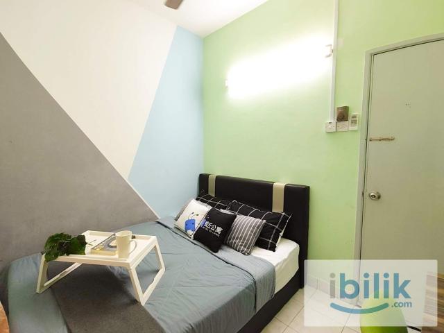 Pelangi Damansara Queen Bed Medium Room with Window & AC for rent