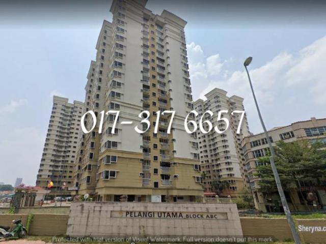 pelangi utama condo bandar utama, 2 carpark, non bumi lot
