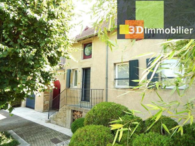 PÉRIPHÉRIE LONS LE SAUNIER 39, MAISON FAMILIALE EN PIERRE RÉNOVÉE 200 M² À VENDRE, 5 chambres, garage, terrain 2060 M² avec SPA