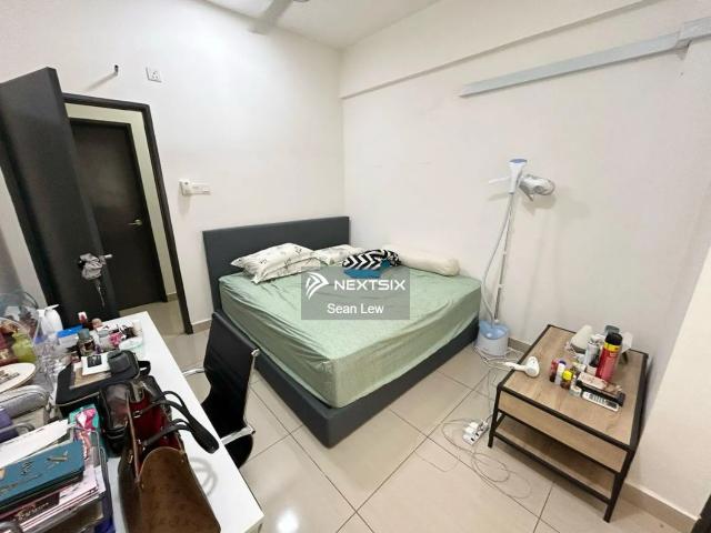 Permas Jaya 1.5 Storey Semi D Factory For Sale, Extra extended 1 more storage area, Factory keep in good condition