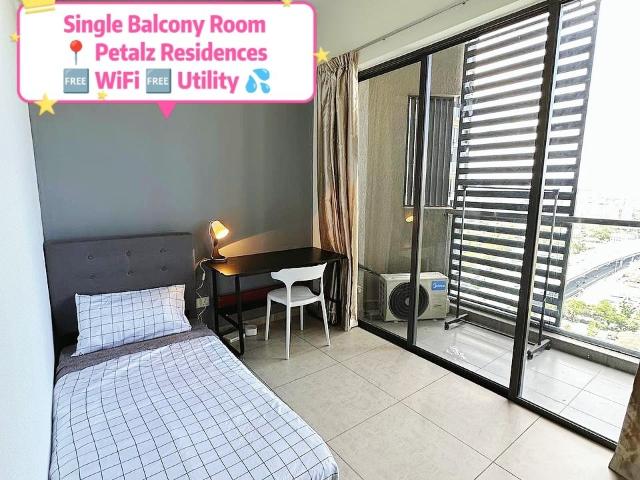 Petalz Residence | OKR | Fully Furnished | Single Room with Private Balcony | Hassle Free