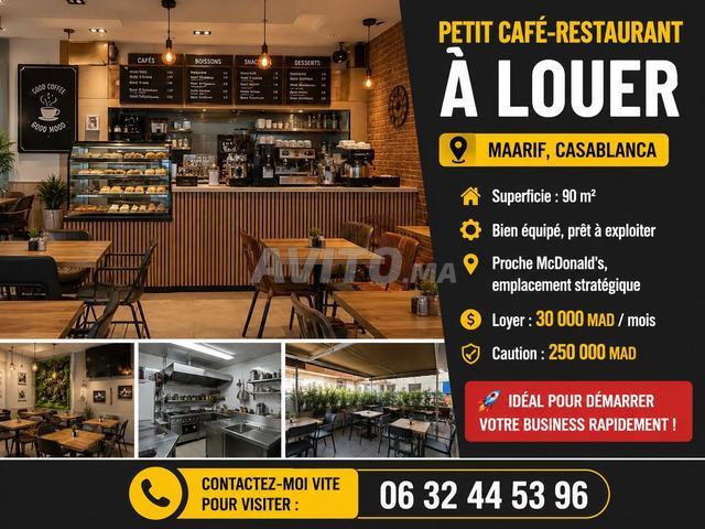 Petit Café Restaurant à Louer