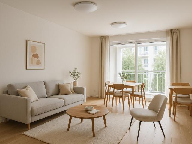 PETITE COPROPRIETE / ENVIRONNEMENT CALME ET VERT / GRAND BALCON / TRAVERSANT 3 pièces, 65 m²
