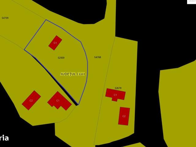 PF vand teren 1200mp cu casa CF cadastru Micesti Tureni 18km de Cluj