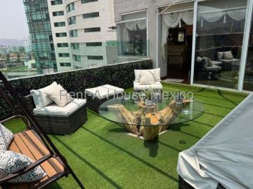 PH en venta en Huixquilucan, Hacienda de Las Palmas con terraza privada FM25 3130