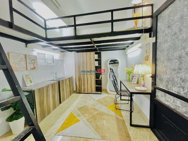 Phòng trọ gác xếp đầy đủ nội thất