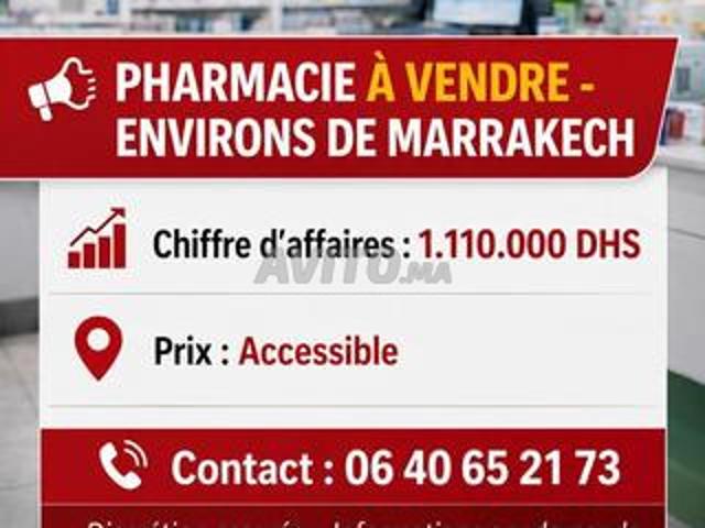 Pharmacie à vendre aux environs de Marrakech