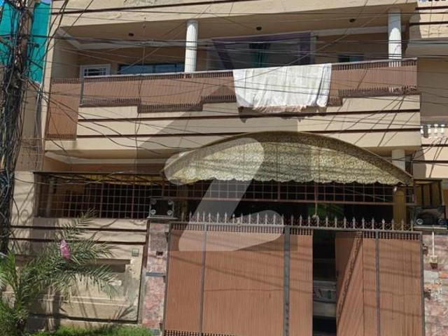 Phase 6 sector F 5 3 bedroom ground floor attached bathroom 3 bed 1 st floor with attached bathroom 1 bed tv lounge in basement 7 bedroom house with basement Green meter installed Hayatabad Phase 6 F5