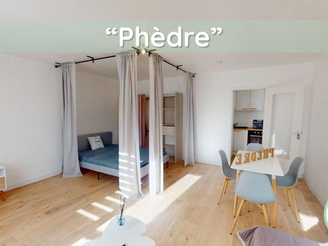 'Phèdre' T1 meublé avec parking