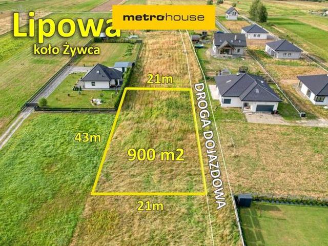 Piękna, widokowa, budowlana 900 m2 w Lipowej