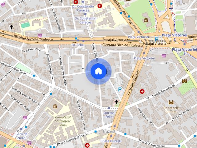 Piata Victoriei 10' Metrou Buzesti Gara de Nord Nou Centrala
