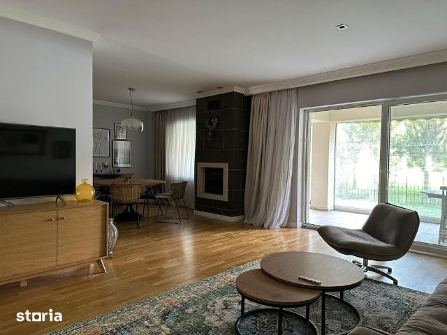 Pipera: Parter spatios cu gradina proprie in complex cu piscina!