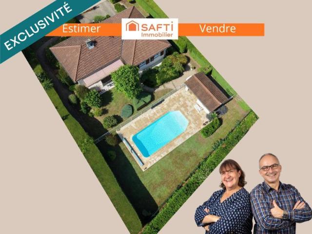 Piscine, intimité et sous sol complet