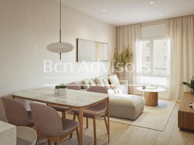 Piso nuevo y renovado sensacional con 3 habitaciones en el centro de Barcelona