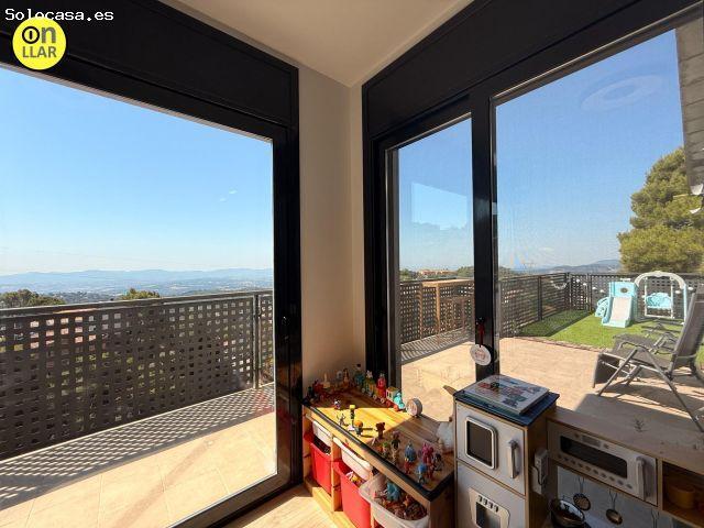 Piso con terraza panorámica y vistas de ensueño en LAmetlla del Vallès