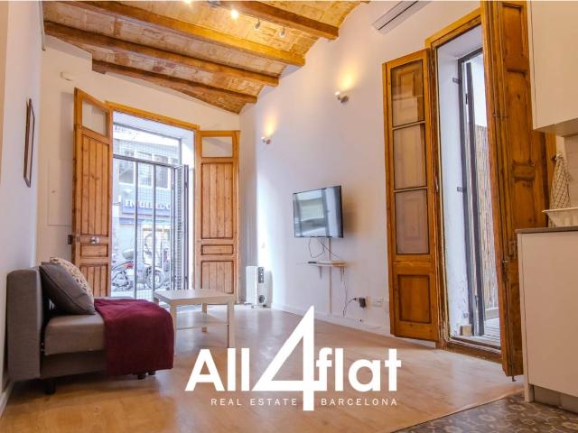 PISO CON LICENCIA TURÍSTICA ACTIVA, EN LA FRONTERA ENTRE HOSPITALET Y BARCELONA, UNA HABITACIÓN, UN BAÑO CON TERRAZA