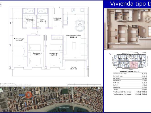 Piso de obra nueva con balcón de 15 m2 y orientación este