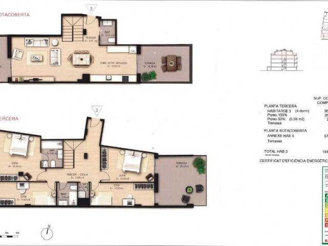 Piso de alto standing de 180 m2 en venta en Terrassa, España